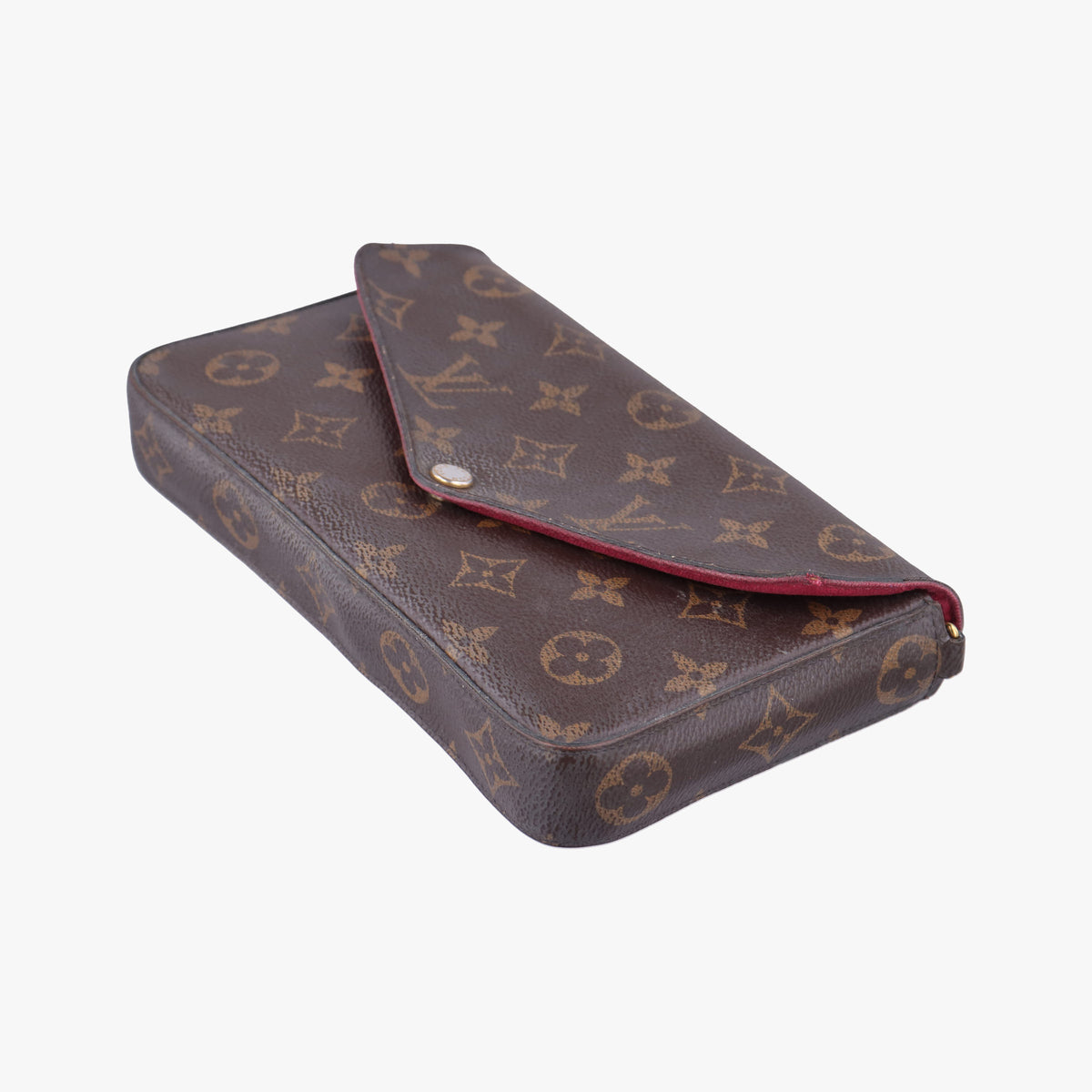 Pre-owned Louis Vuitton Pochette Felicie Brown Monogram Canvas M61276 shoulderbag | stylenewstar