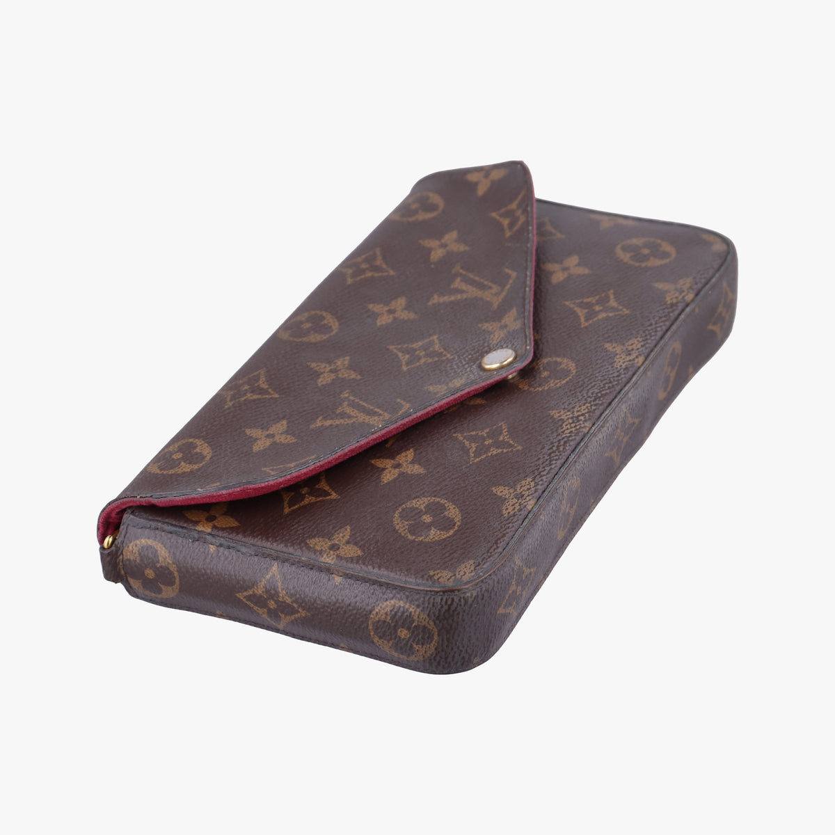 Pre-owned Louis Vuitton Pochette Felicie Brown Monogram Canvas M61276 shoulderbag | stylenewstar