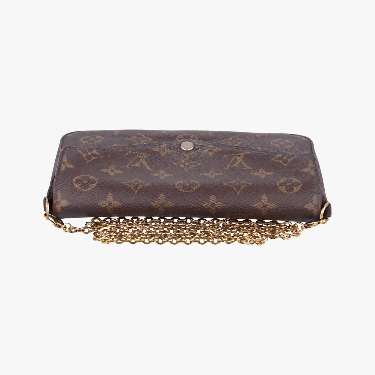 Pre-owned Louis Vuitton Pochette Felicie Brown Monogram Canvas M61276 shoulderbag | stylenewstar