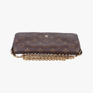 Pre-owned Louis Vuitton Pochette Felicie Brown Monogram Canvas M61276 shoulderbag | stylenewstar