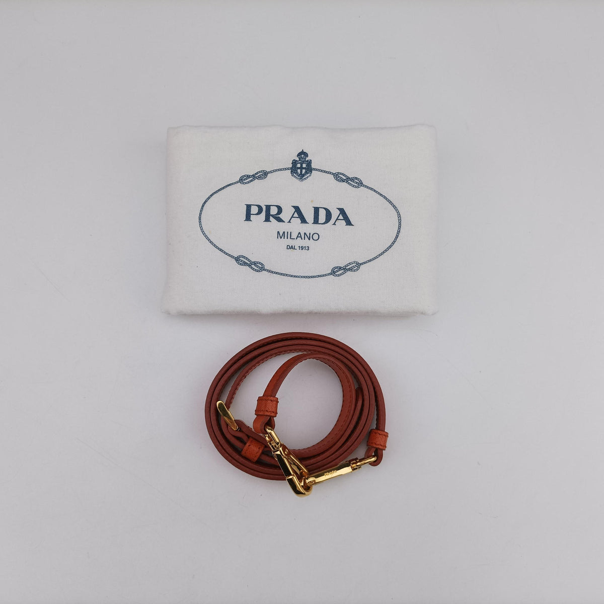 Secondhand Prada bowling Orange SAFFIANO Leather  shoulderbag | stylenewstar