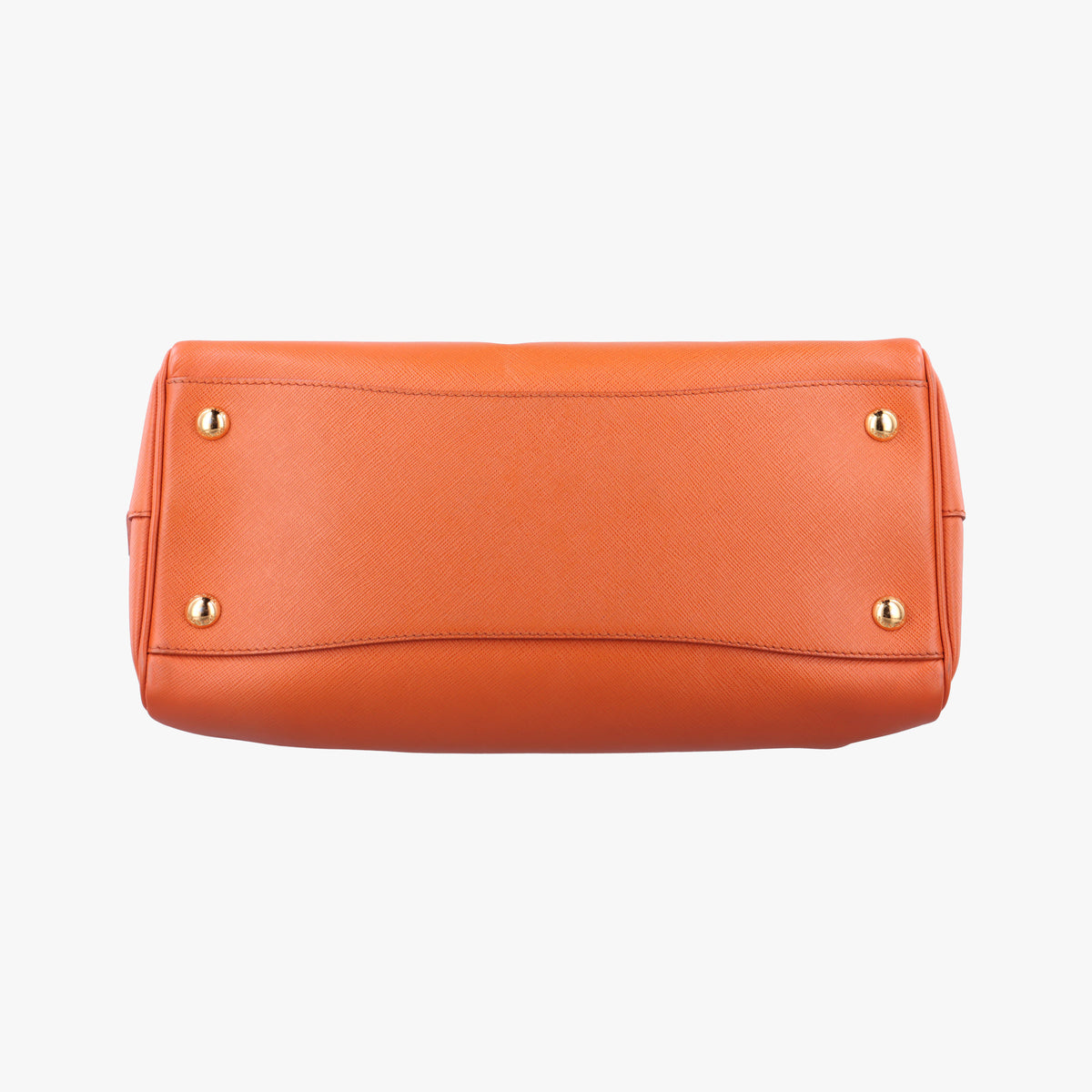 Secondhand Prada bowling Orange SAFFIANO Leather  shoulderbag | stylenewstar