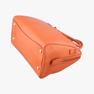 Secondhand Prada bowling Orange SAFFIANO Leather  shoulderbag | stylenewstar