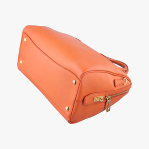 Secondhand Prada bowling Orange SAFFIANO Leather  shoulderbag | stylenewstar