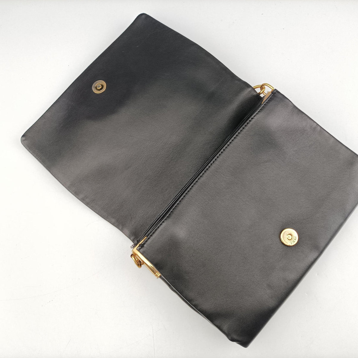 Pre-owned VERSACE La Medusa Black Leather  shoulderbag | stylenewstar