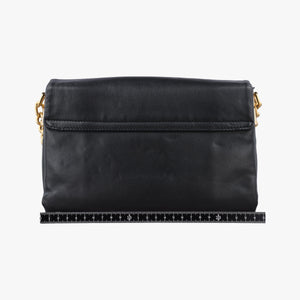 Pre-owned VERSACE La Medusa Black Leather  shoulderbag | stylenewstar