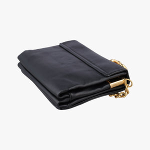 Pre-owned VERSACE La Medusa Black Leather  shoulderbag | stylenewstar