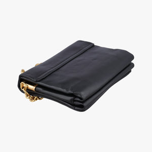 Pre-owned VERSACE La Medusa Black Leather  shoulderbag | stylenewstar
