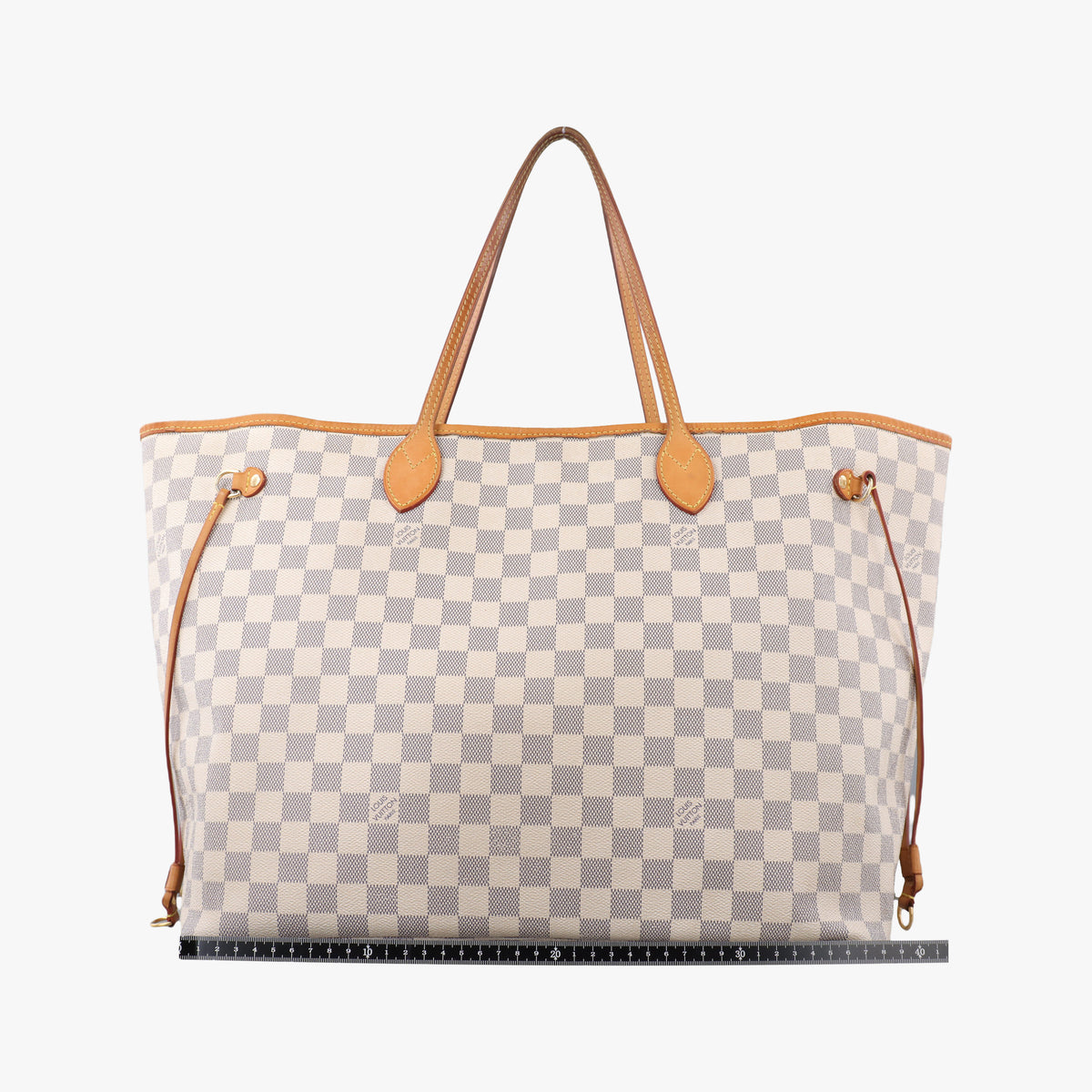 Pre-owned Louis Vuitton NEVERFULL GM Azur Damier Canvas N51108 handbag | stylenewstar