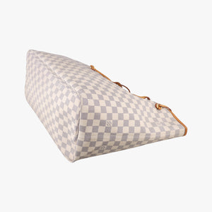 Pre-owned Louis Vuitton NEVERFULL GM Azur Damier Canvas N51108 handbag | stylenewstar