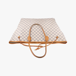 Pre-owned Louis Vuitton NEVERFULL GM Azur Damier Canvas N51108 handbag | stylenewstar