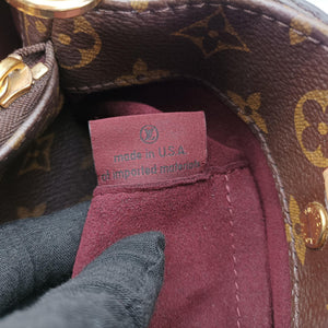Pre-owned Louis Vuitton Montaigne BB Brown Monogram Canvas M41055 handbag | stylenewstar
