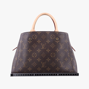 Pre-owned Louis Vuitton Montaigne BB Brown Monogram Canvas M41055 handbag | stylenewstar