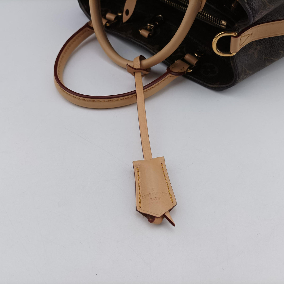 Pre-owned Louis Vuitton Montaigne BB Brown Monogram Canvas M41055 handbag | stylenewstar