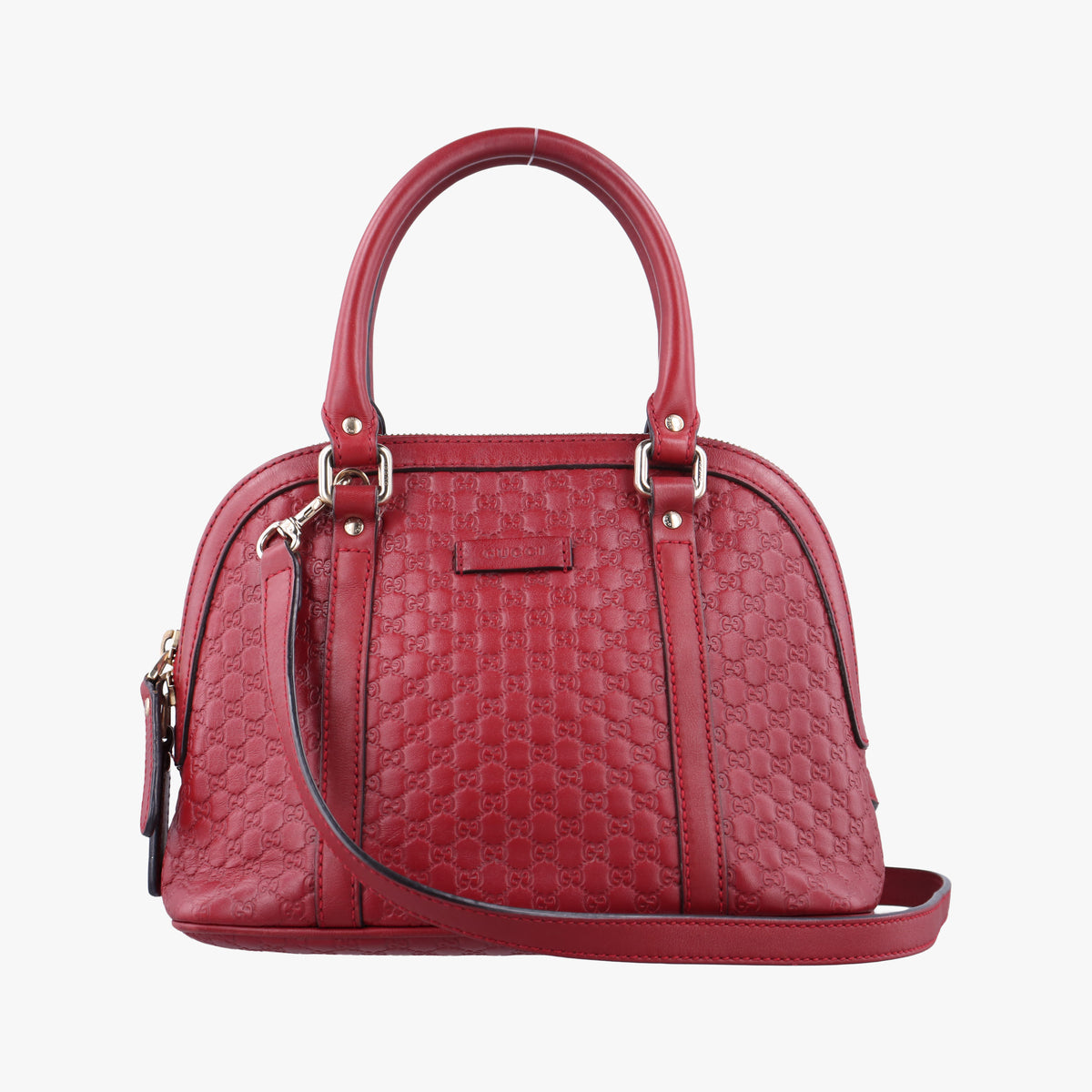 Pre-owned Gucci Microguccissima Red Leather 449654 shoulderbag | stylenewstar