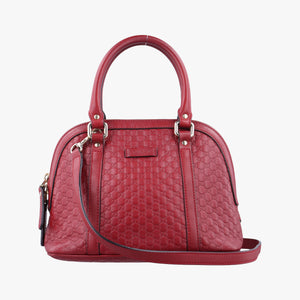 Pre-owned Gucci Microguccissima Red Leather 449654 shoulderbag | stylenewstar