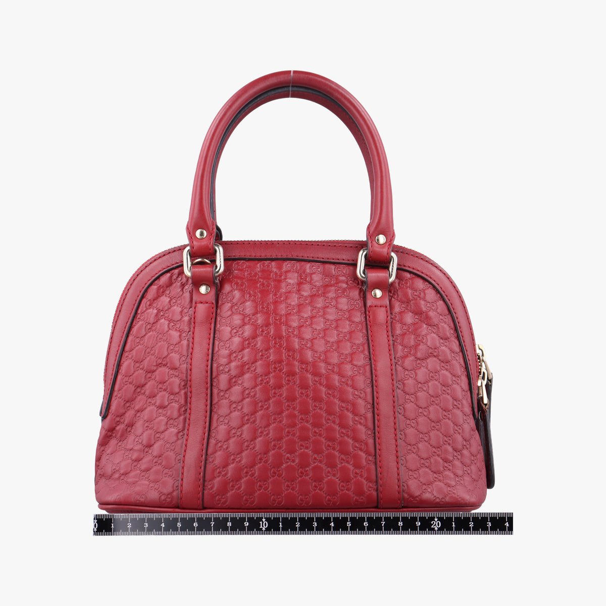 Pre-owned Gucci Microguccissima Red Leather 449654 shoulderbag | stylenewstar