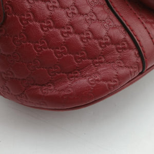 Pre-owned Gucci Microguccissima Red Leather 449654 shoulderbag | stylenewstar