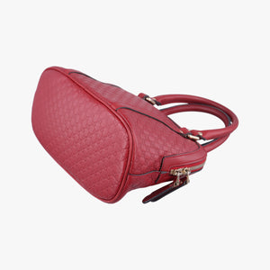Pre-owned Gucci Microguccissima Red Leather 449654 shoulderbag | stylenewstar