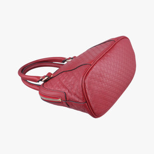 Pre-owned Gucci Microguccissima Red Leather 449654 shoulderbag | stylenewstar