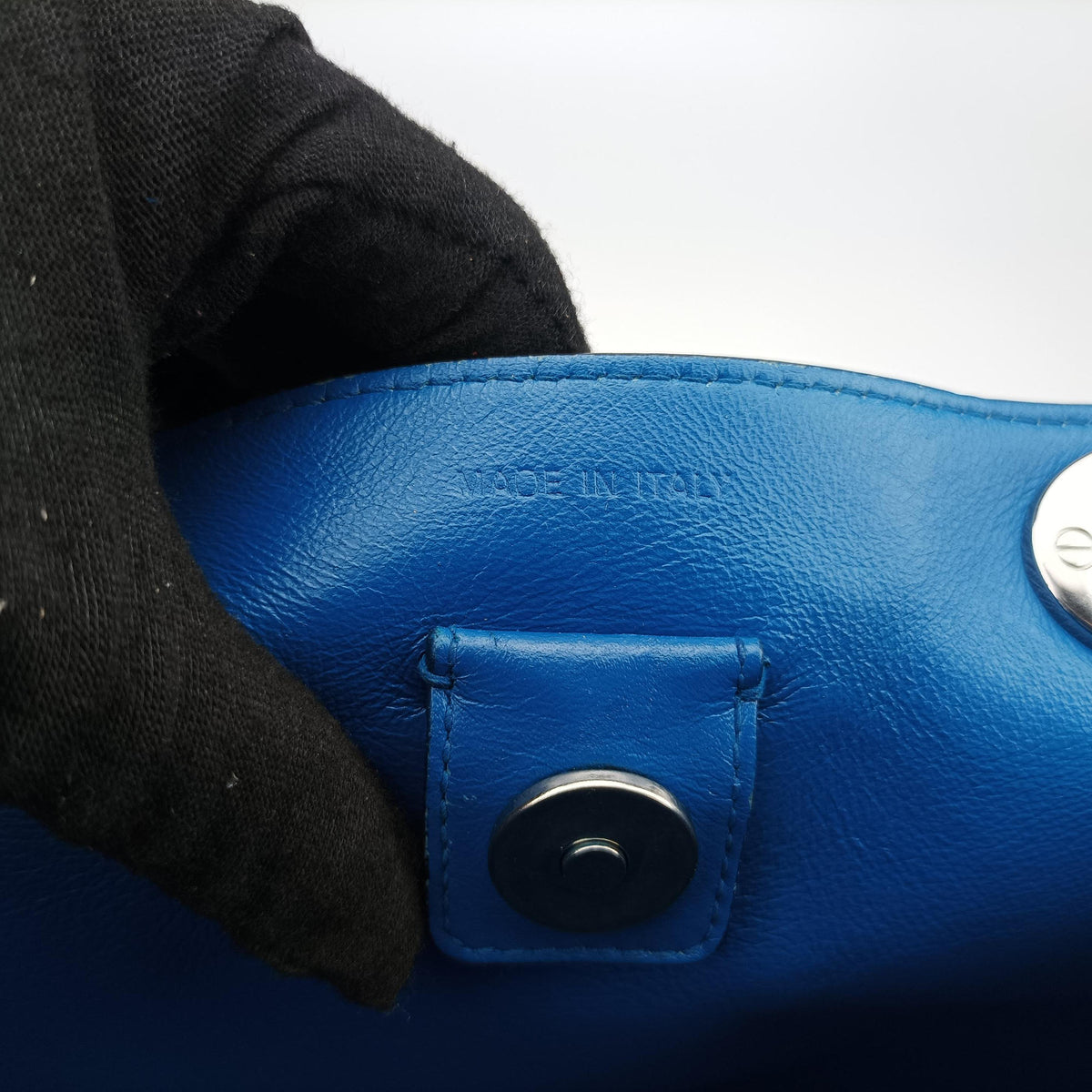 Secondhand Christian Dior Diorissimo Blue Patent  x Leather  shoulderbag | stylenewstar