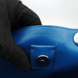 Secondhand Christian Dior Diorissimo Blue Patent  x Leather  shoulderbag | stylenewstar