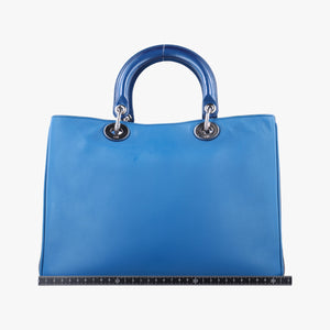 Secondhand Christian Dior Diorissimo Blue Patent  x Leather  shoulderbag | stylenewstar