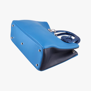 Secondhand Christian Dior Diorissimo Blue Patent  x Leather  shoulderbag | stylenewstar