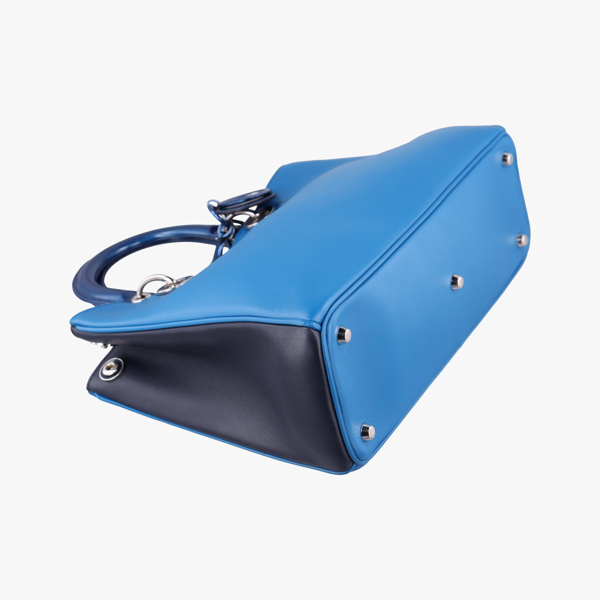 Secondhand Christian Dior Diorissimo Blue Patent  x Leather  shoulderbag | stylenewstar