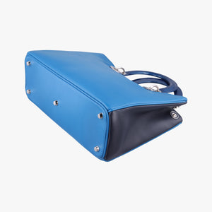 Secondhand Christian Dior Diorissimo Blue Patent  x Leather  shoulderbag | stylenewstar