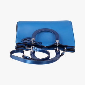 Secondhand Christian Dior Diorissimo Blue Patent  x Leather  shoulderbag | stylenewstar