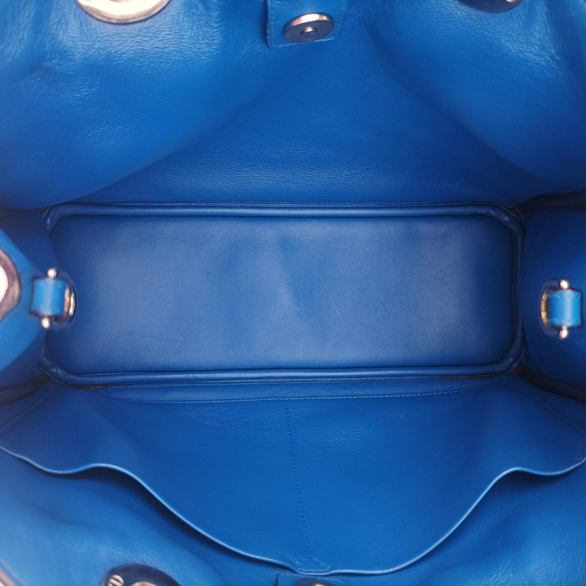 Secondhand Christian Dior Diorissimo Blue Patent  x Leather  shoulderbag | stylenewstar