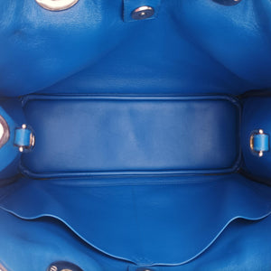 Secondhand Christian Dior Diorissimo Blue Patent  x Leather  shoulderbag | stylenewstar