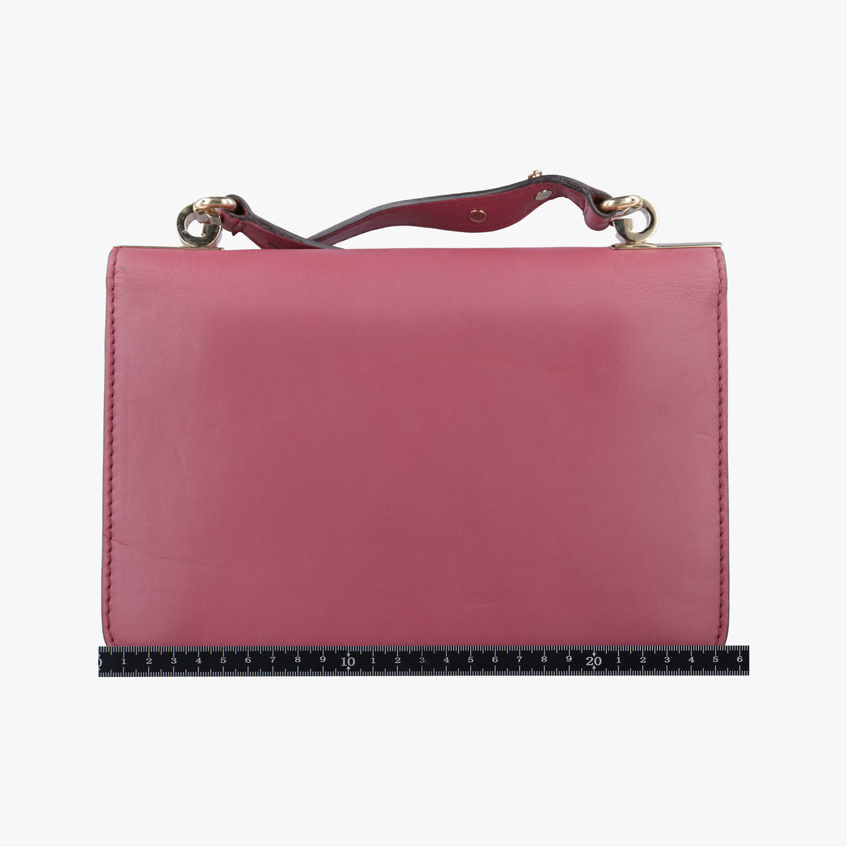 Pre-owned Gucci Interlocking 1973 Flap Pink Leather 277522 shoulderbag | stylenewstar
