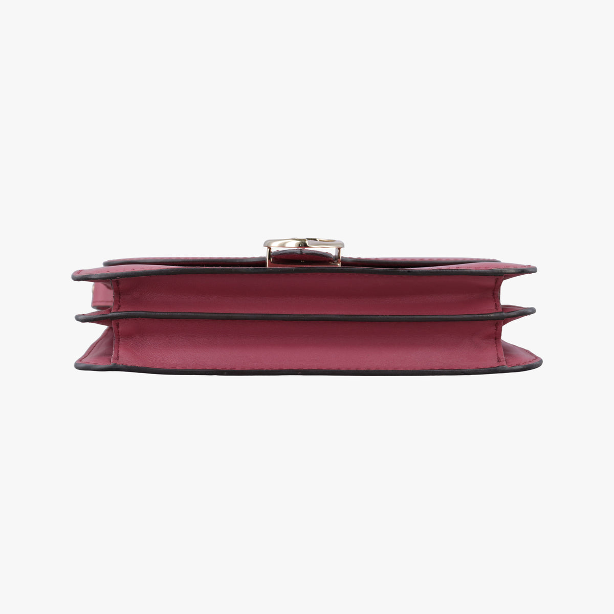Pre-owned Gucci Interlocking 1973 Flap Pink Leather 277522 shoulderbag | stylenewstar