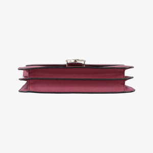 Pre-owned Gucci Interlocking 1973 Flap Pink Leather 277522 shoulderbag | stylenewstar