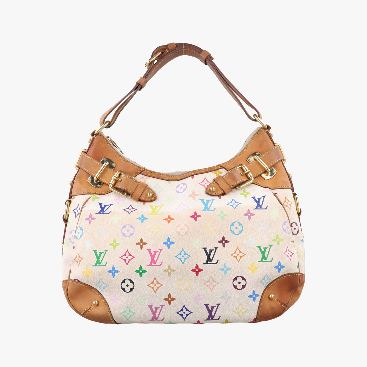 Vintage Louis Vuitton GRETA white Monogram Multicolor M40195 handbag | stylenewstar