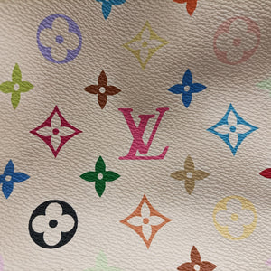 Vintage Louis Vuitton GRETA white Monogram Multicolor M40195 handbag | stylenewstar