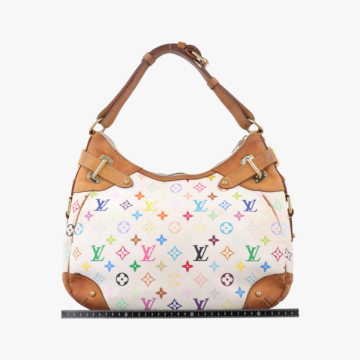Vintage Louis Vuitton GRETA white Monogram Multicolor M40195 handbag | stylenewstar