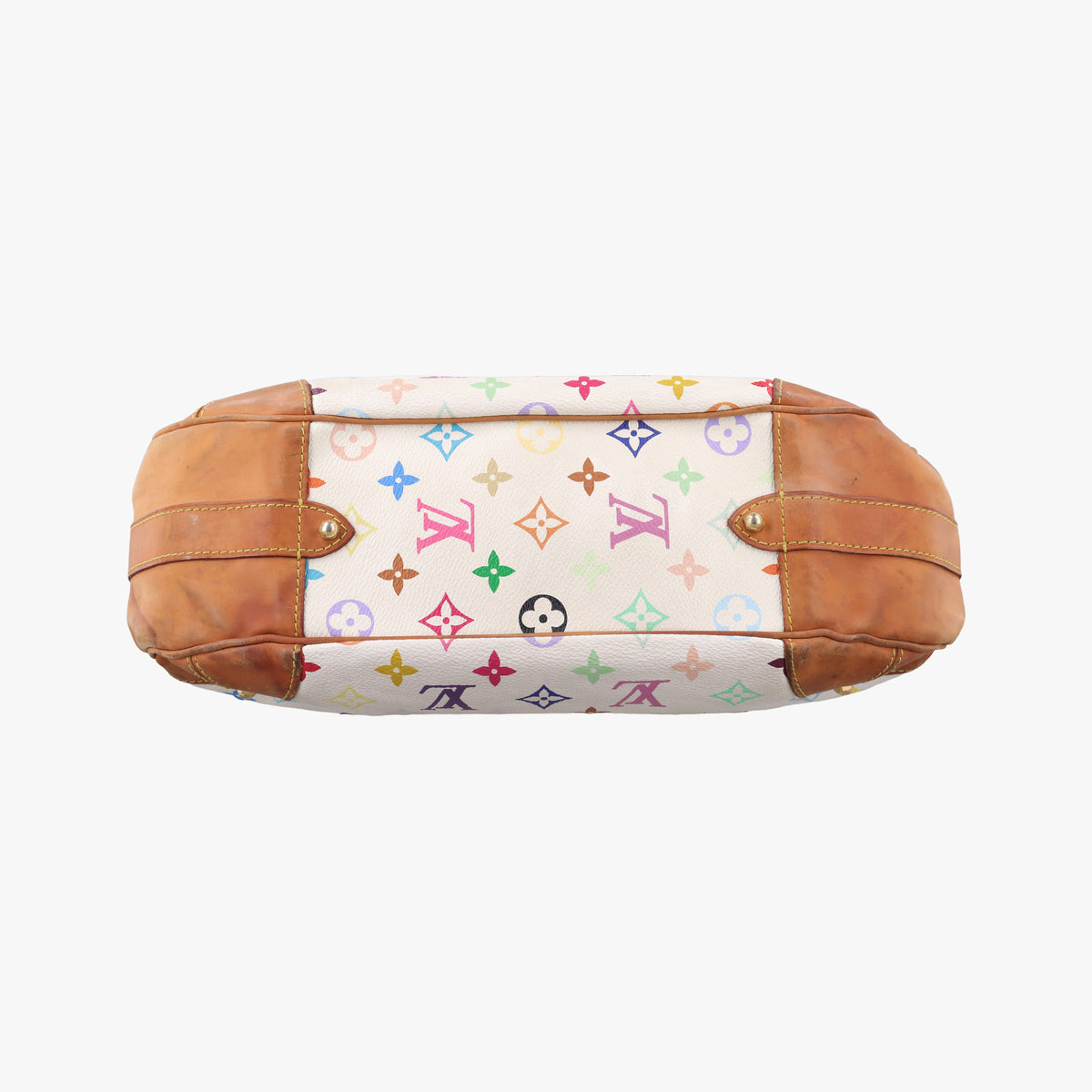 Vintage Louis Vuitton GRETA white Monogram Multicolor M40195 handbag | stylenewstar