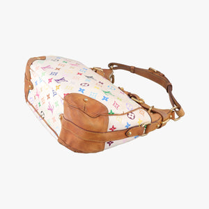 Vintage Louis Vuitton GRETA white Monogram Multicolor M40195 handbag | stylenewstar