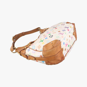 Vintage Louis Vuitton GRETA white Monogram Multicolor M40195 handbag | stylenewstar