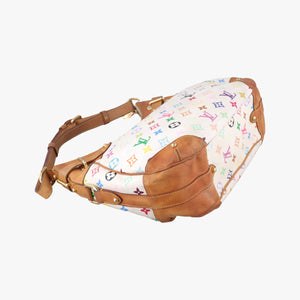 Vintage Louis Vuitton GRETA white Monogram Multicolor M40195 handbag | stylenewstar