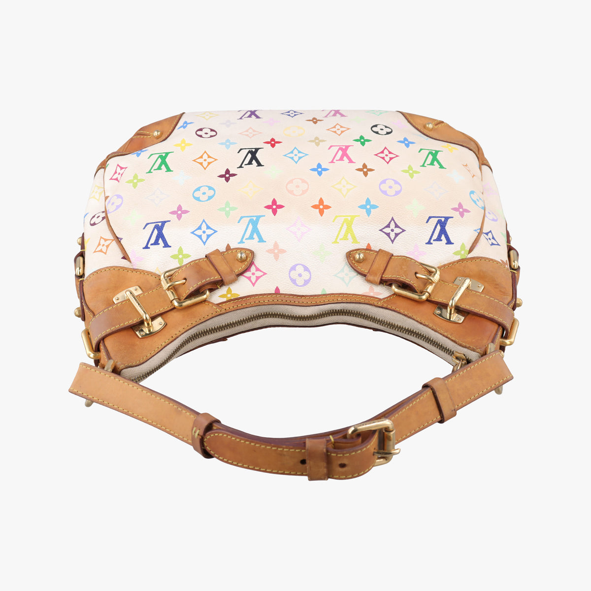 Vintage Louis Vuitton GRETA white Monogram Multicolor M40195 handbag | stylenewstar
