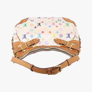 Vintage Louis Vuitton GRETA white Monogram Multicolor M40195 handbag | stylenewstar