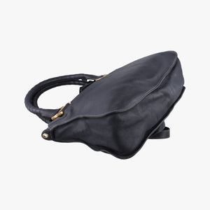Pre-owned Chloe Mercy Black Leather  shoulderbag | stylenewstar