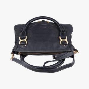 Pre-owned Chloe Mercy Black Leather  shoulderbag | stylenewstar