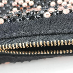 Vintage VERSACE Crystal Hobo Black Satin  shoulderbag | stylenewstar