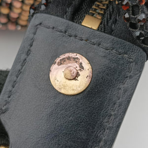 Vintage VERSACE Crystal Hobo Black Satin  shoulderbag | stylenewstar