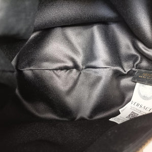 Vintage VERSACE Crystal Hobo Black Satin  shoulderbag | stylenewstar
